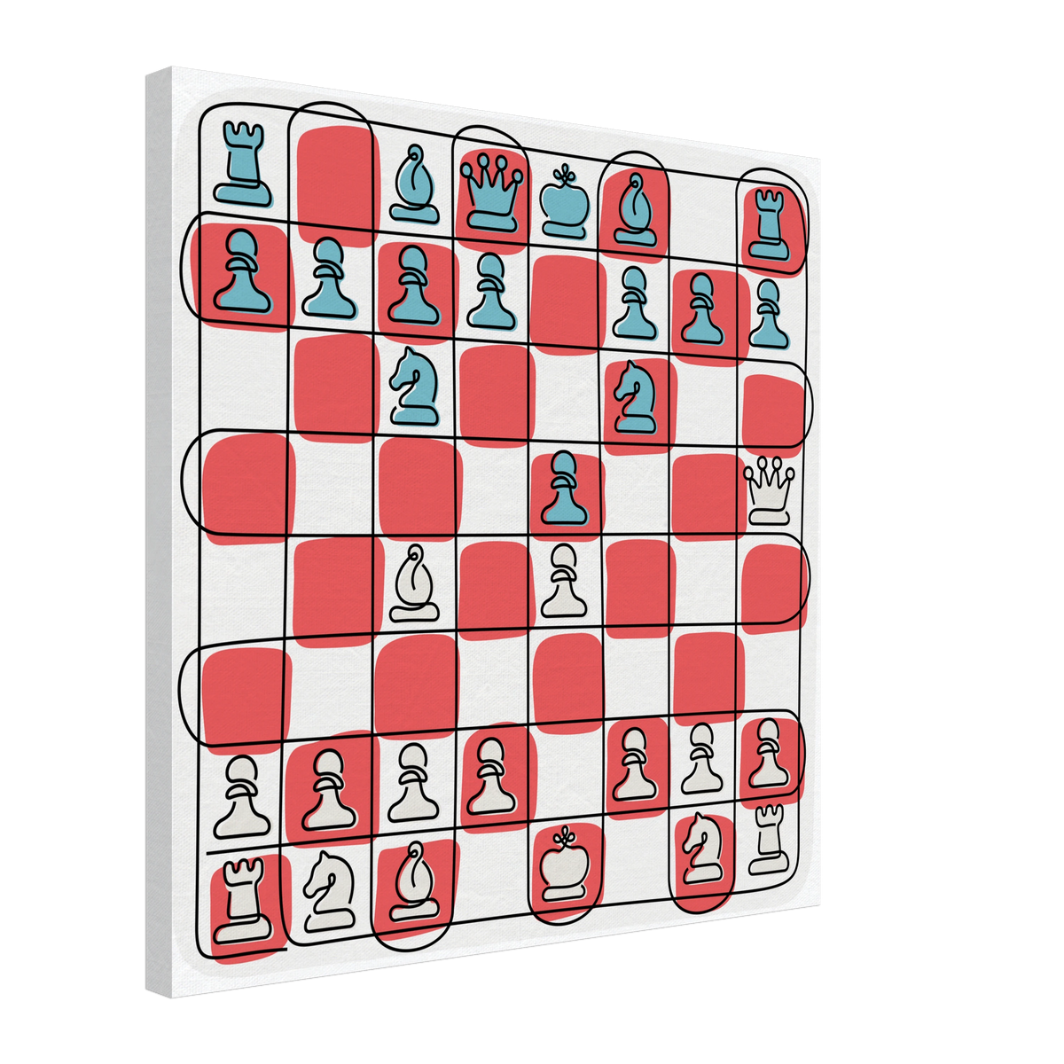 Custom Chess Canvas Board